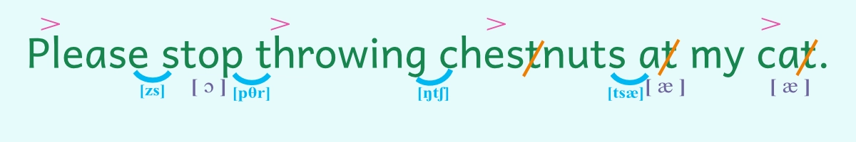 英語例文-Please stop throwing chestnuts at my cat 英語例文-Please stop throwing chestnuts at my cat